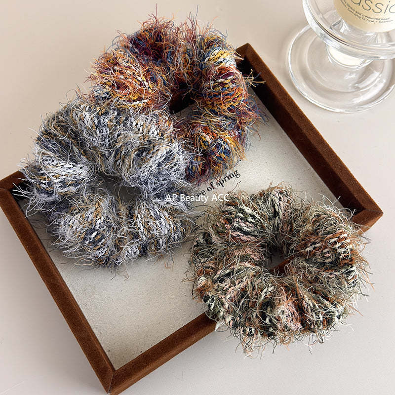 E관 - 컬러 니트 뜨개실 곱창 헤어밴드 [24417] 25.11-1