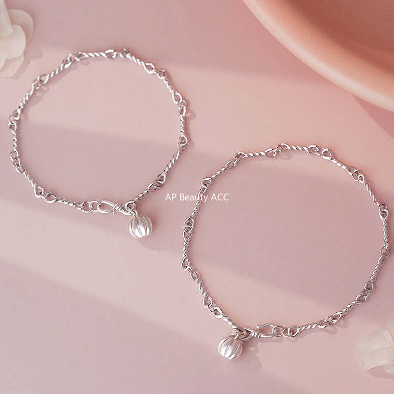 B관 - 999 실버 호박 펜던트 팔찌 [YC4779SL_1] 25.10-5