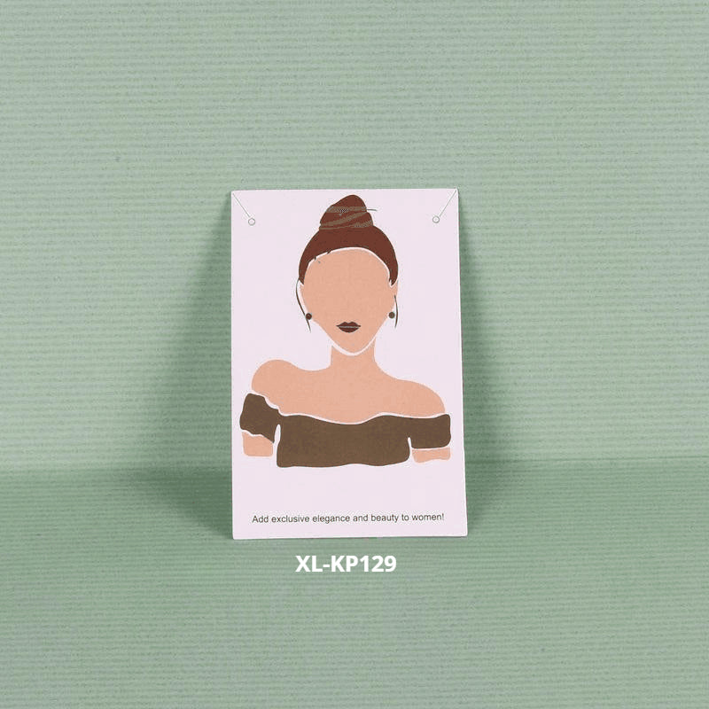 액세서리 부자재 - [6x9cm] 목걸이 귀걸이 포장지 200장 얼굴 그림 두꺼운 코팅지 OPP 별도구매 [GF03]