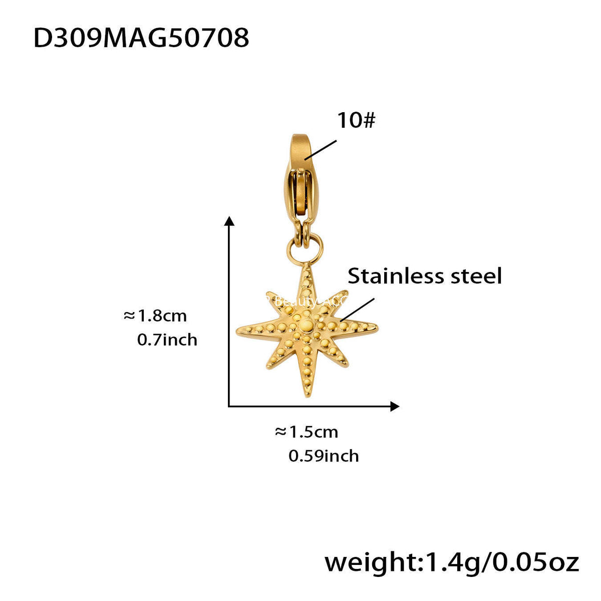 D관 - 스테인리스 스틸 DIY 다중 펜던트 팔찌 목걸이 [E670] 25.09-4