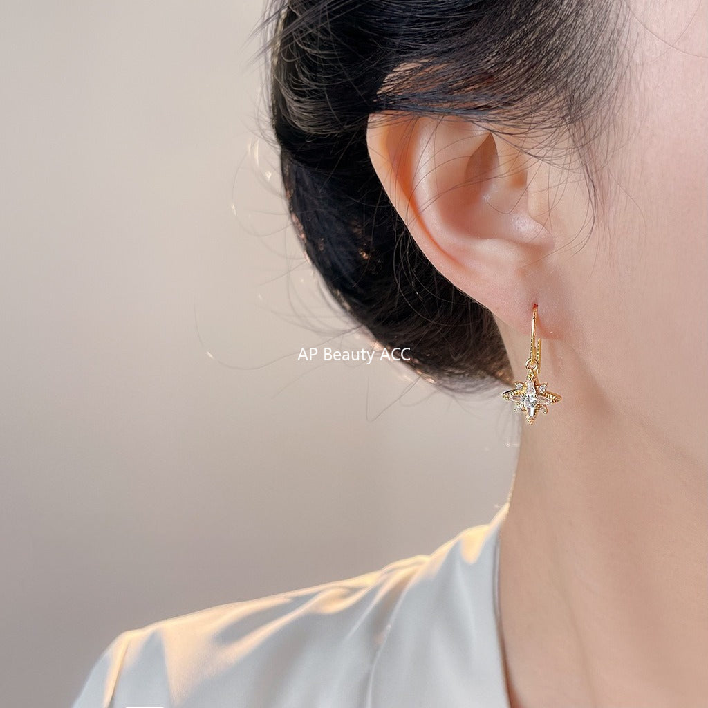 C관 - 핸드메이드 미니 큐빅 별 모양 후크 귀걸이 [7066] 25.11-2