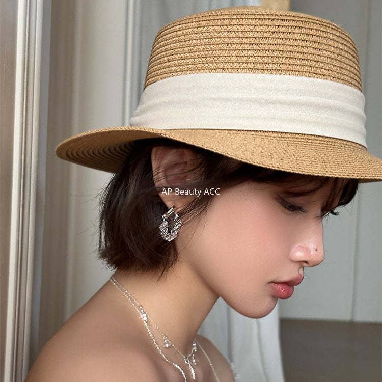 A관 - 입체 서리빛 큐빅 링 귀걸이 [EH-4127] 25.12-1