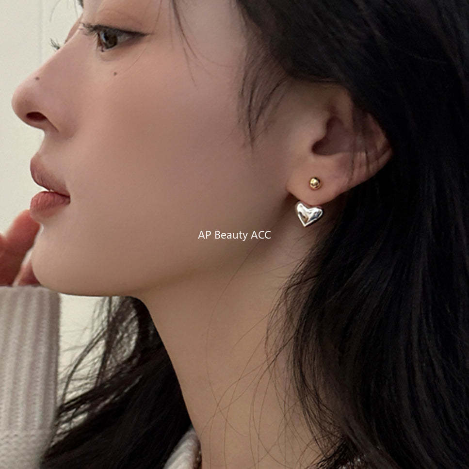 A관 - 925 은침 하트 볼 후크 귀걸이 [EH-3617] 25.06-3