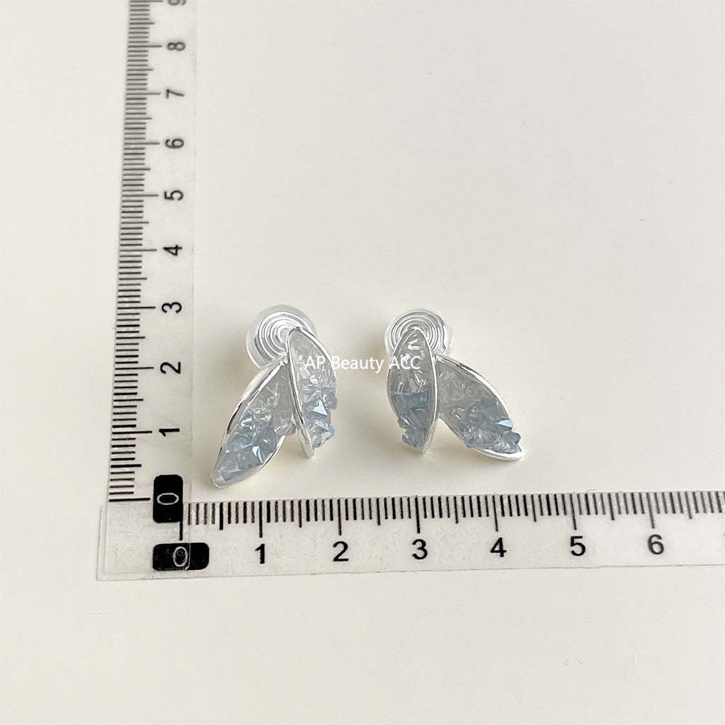 C관 - 큐빅 레진 진주 무피어싱 나선형 이어커프 귀걸이 [EJ0203F] 25.02-3