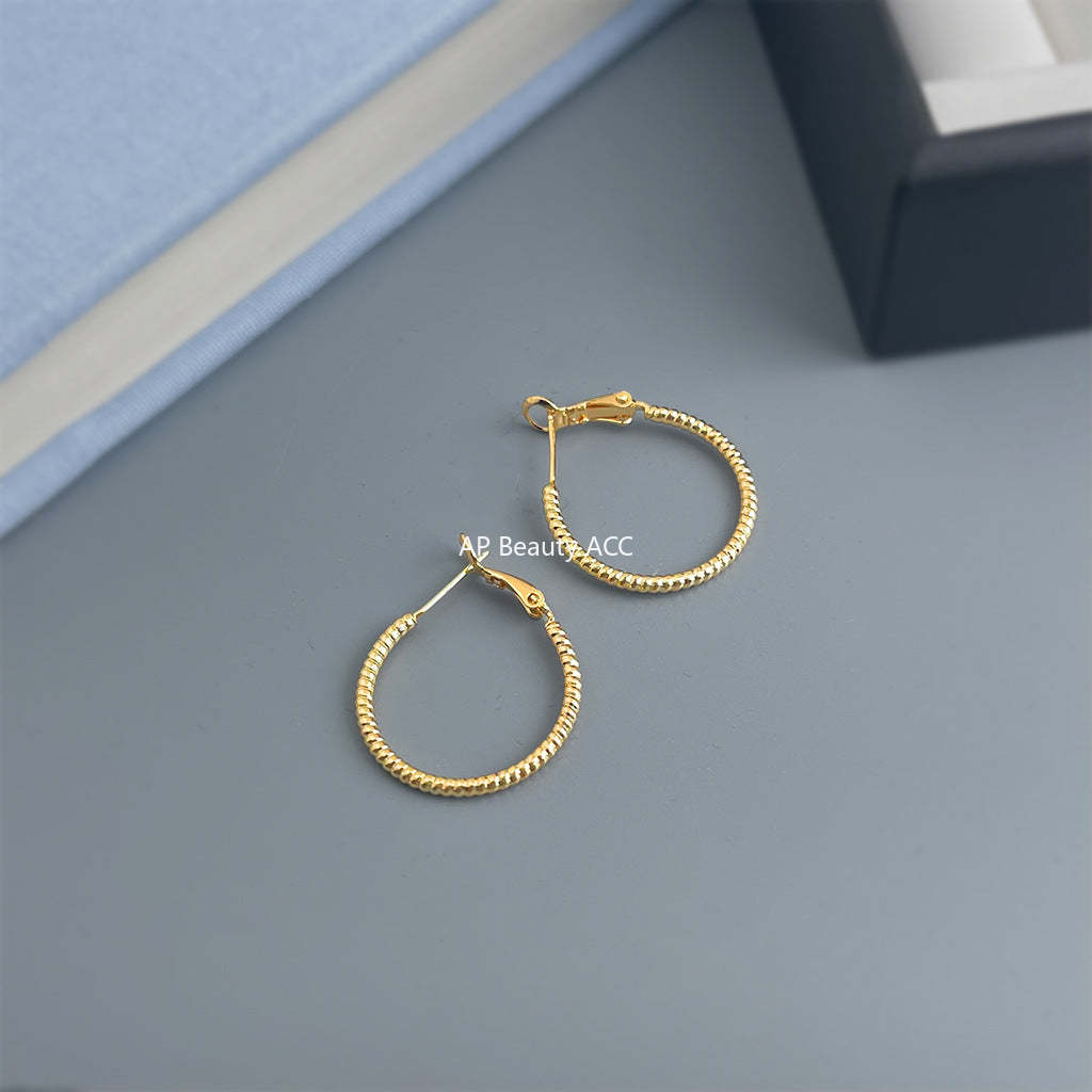 C관 - 대형 후프 링 925 은침 귀걸이 [7165-7172] 25.11-4