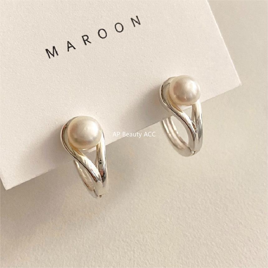 F관 - 925 실버 진주 링 귀걸이 [C1205] 25.12-2