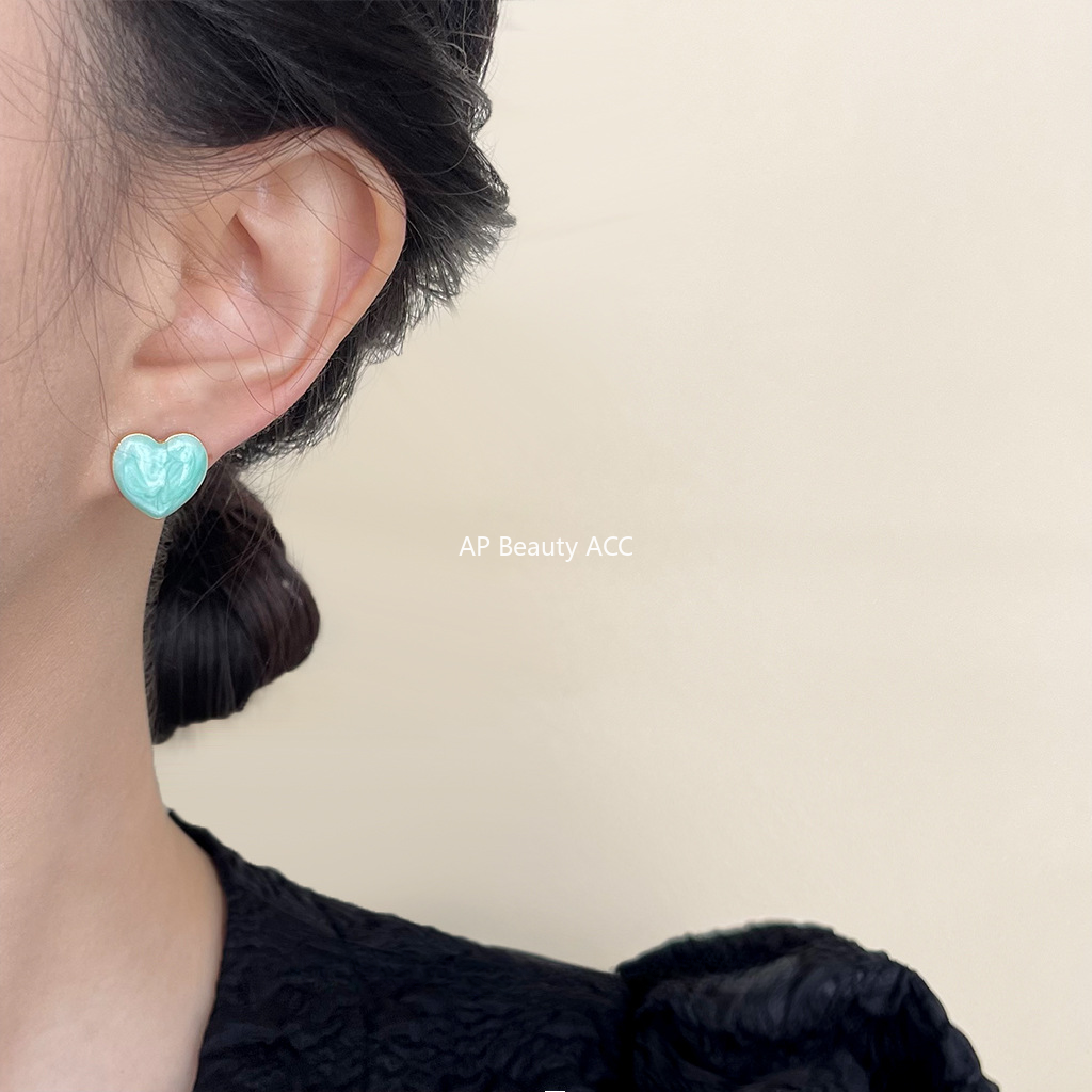 C관 - 민트 색상 여름 새 디자인 숲 속 스타일 2024 14K 도금 귀걸이 [4428-4431] 24.06-4