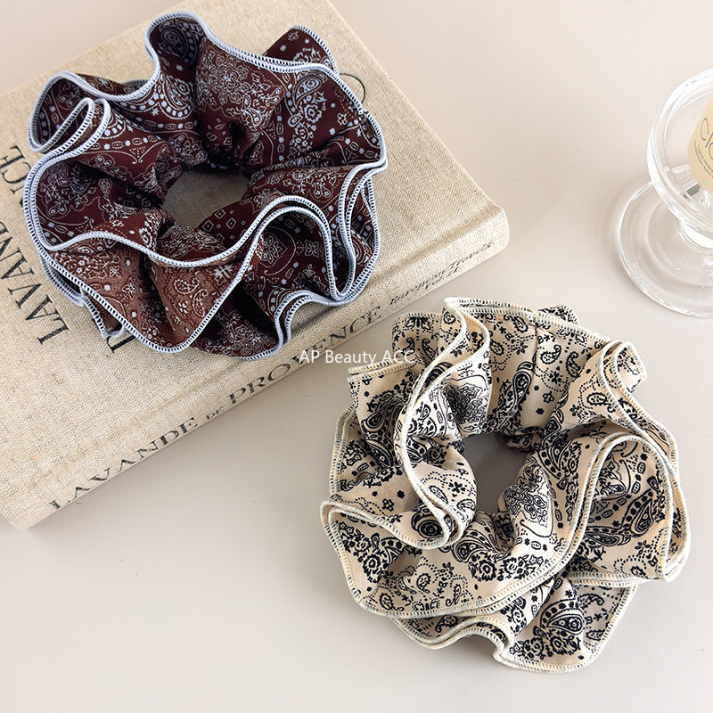 E관 - 빈티지 페이즐리 패턴 패브릭 곱창 헤어밴드 [27579] 25.10-3