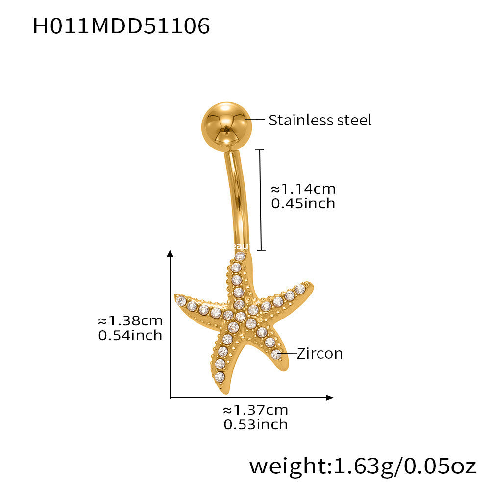 D관 - 스테인리스 스틸 풀 큐빅 18K 도금 피어싱 귀걸이 [H009] 25.11-2