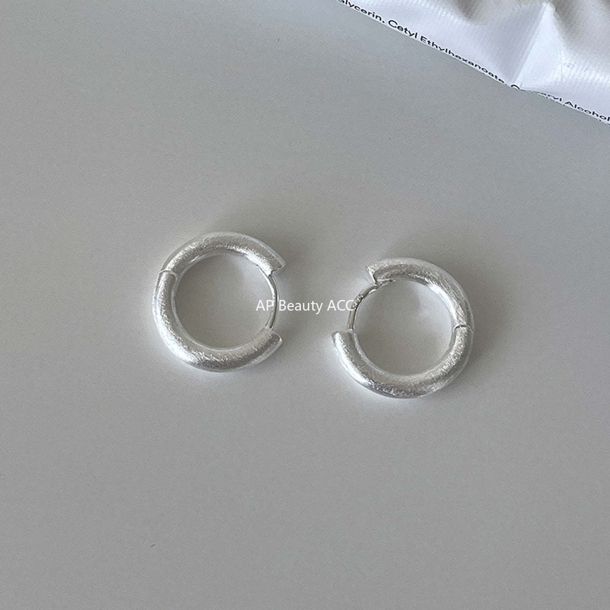A관 - 샌딩 심플 링 925 은침 귀걸이 [EH-4318] 25.12-2