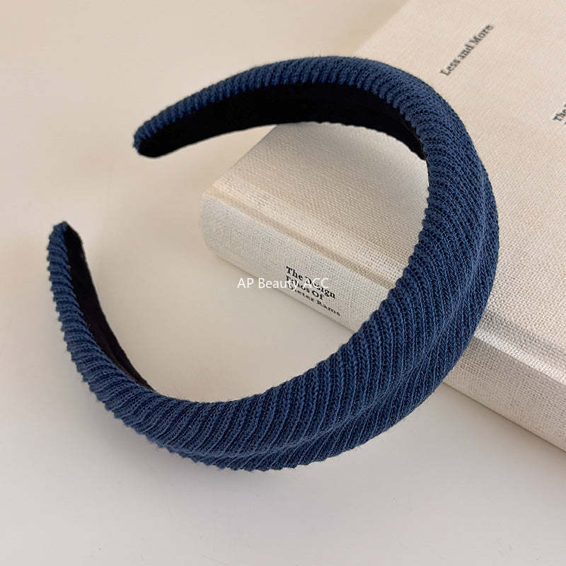 E관 - 컬러 니트 울 스펀지 머리띠 [27502] 25.09-4