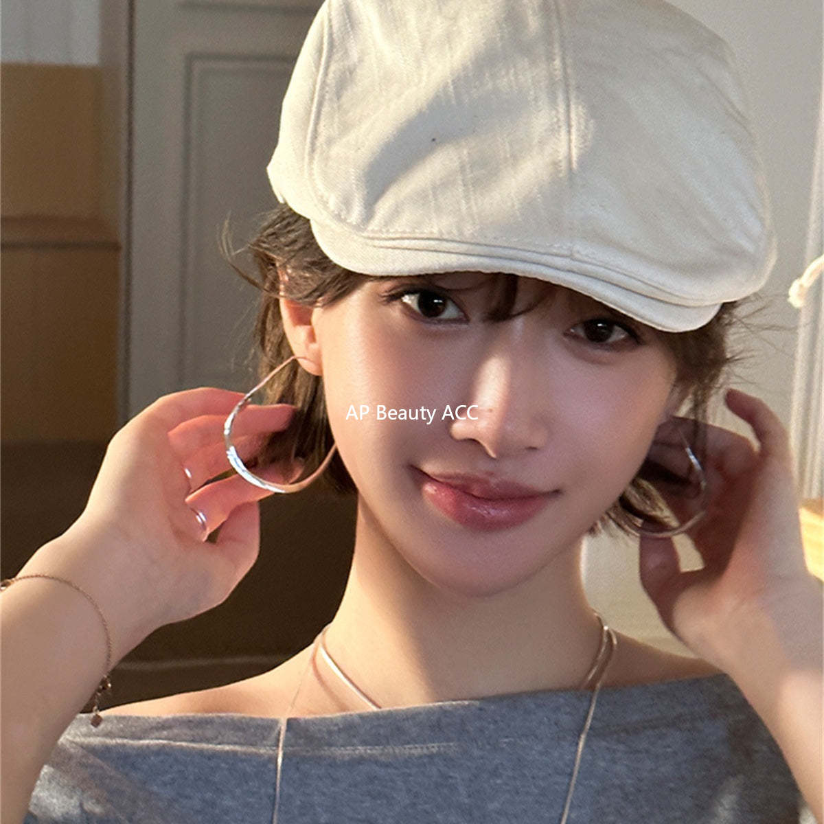 A관 - 925 은침 심플 대형 링 귀걸이 [EH-3968] 25.10-2