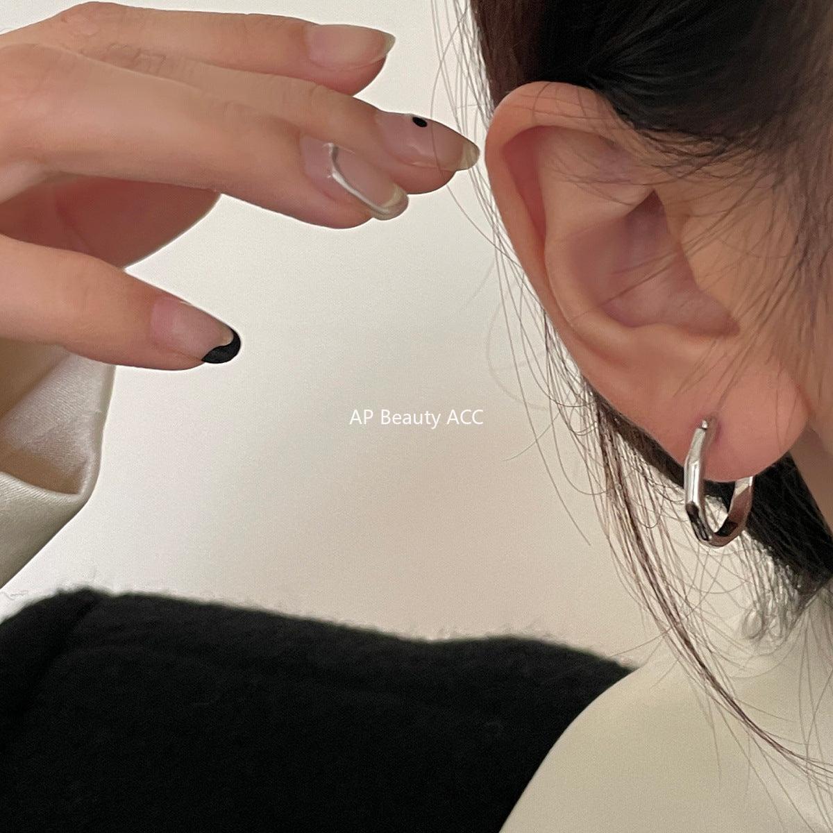 A관 - 925 은침 비정형 심플 미니멀 귀걸이 [EH-2589] 24.01-2