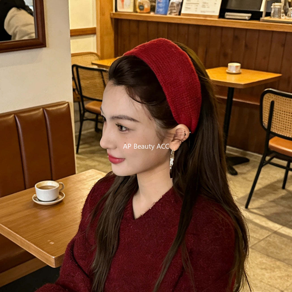 E관 - 니트 소재 볼륨 와이드 머리띠 [27794] 25.12-3