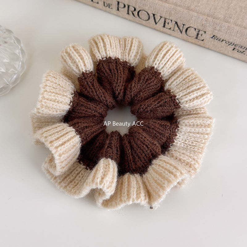 E관 - 투톤 컬러 니트 울 곱창 헤어밴드 [27516] 25.09-4