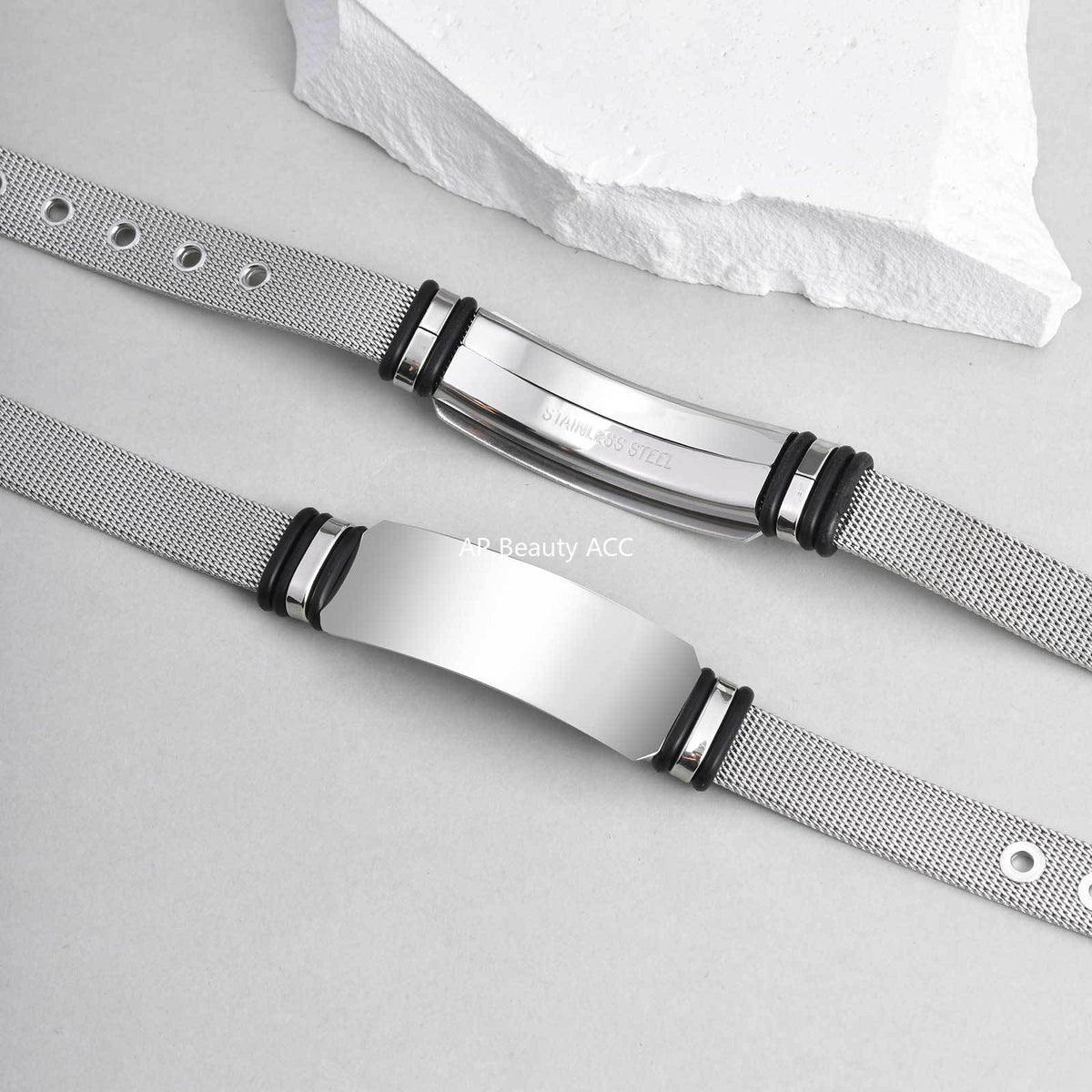 G관 - 무광 플레이트 스테인리스 스틸 시계 팔찌 [BR-2794] 25.12-2