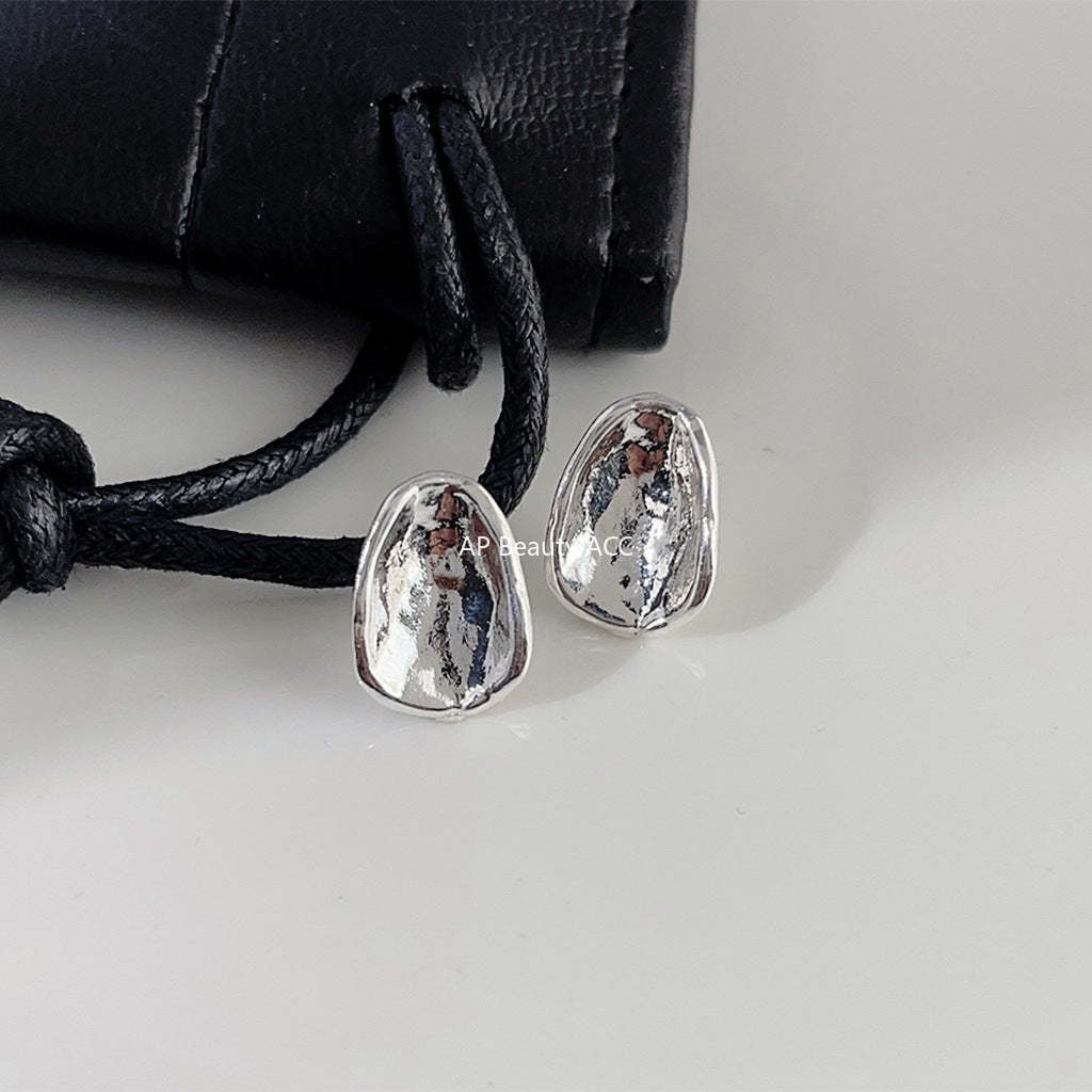 C관 - 고급스러운 곡선 디자인 14K 도금 은침 귀걸이 [3739-3740] 24.04-1