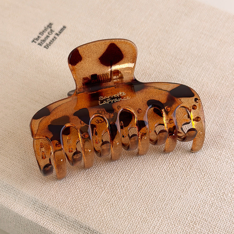 E관 - 골드 레터링 투명 사각형 집게핀 [27491] 25.09-4