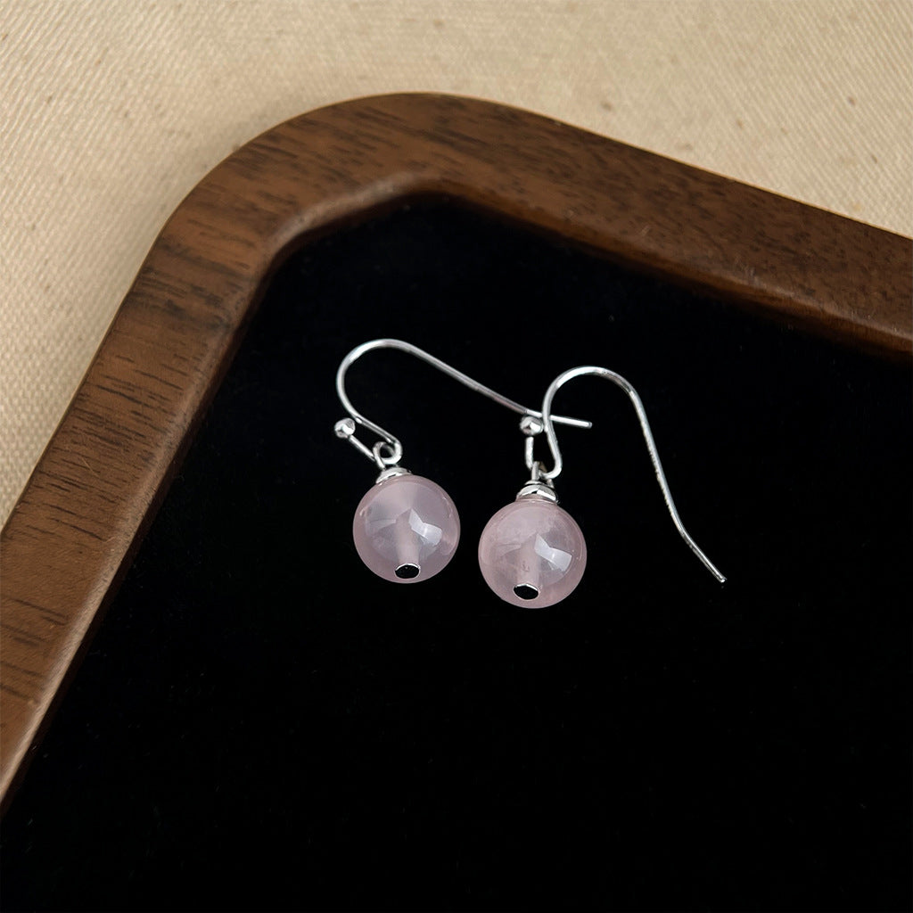 C관 - 천연석 자수정 심플 귀걸이 [5557-5564] 25.02-2