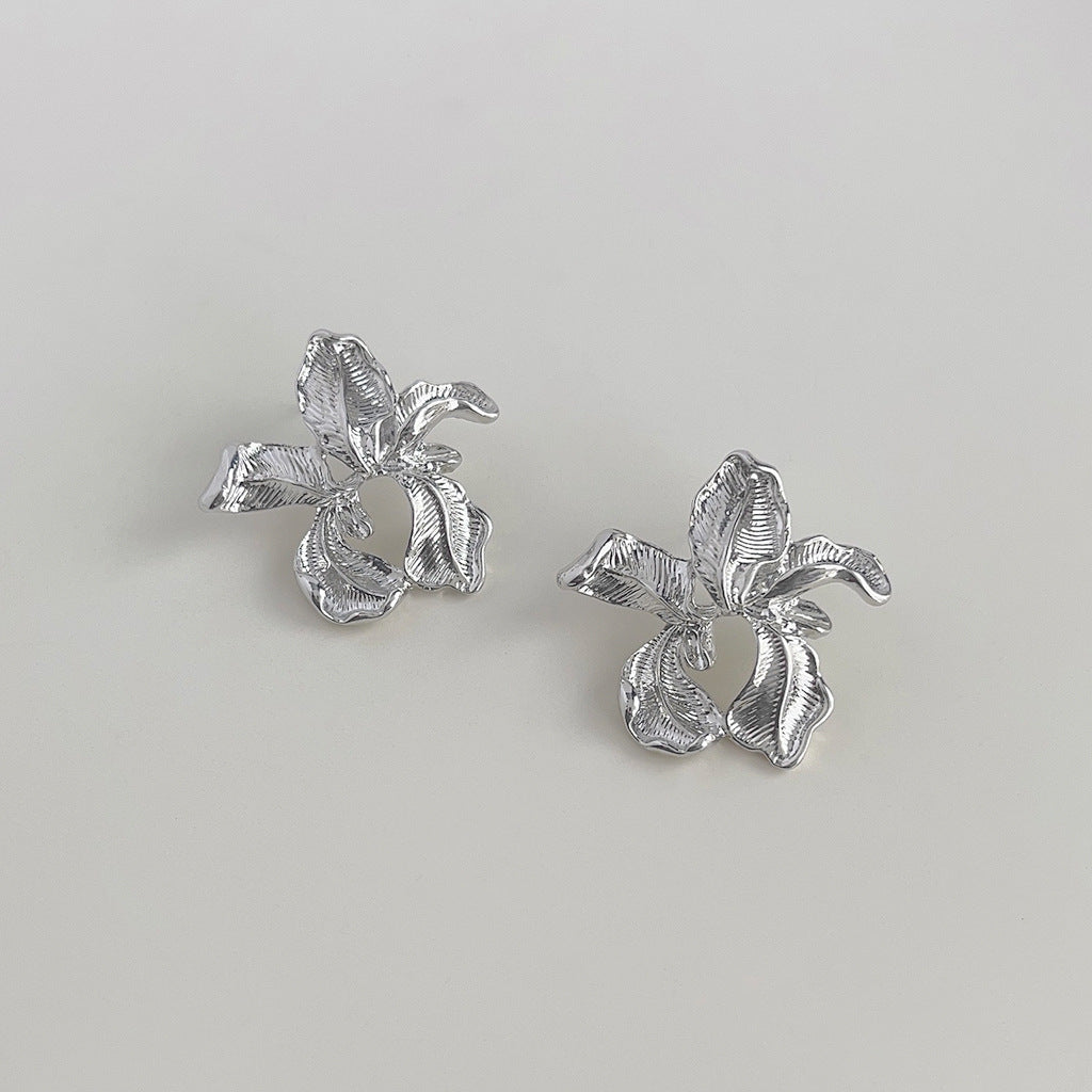 C관 - 아이리스 디자이너 글라스 크리스탈 수정 은침 귀걸이 [4118-4119] 24.05-5