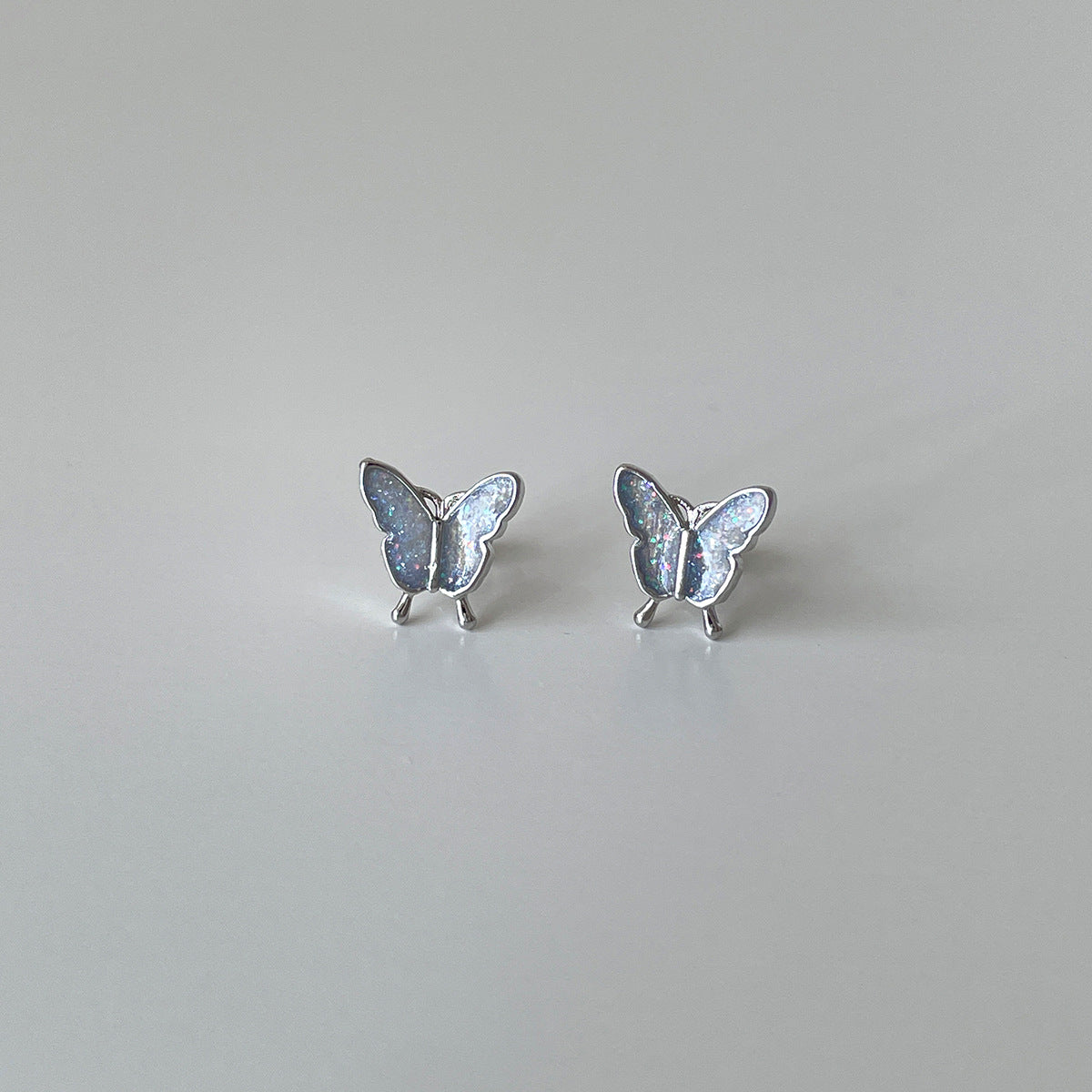 A관 - 925 은침 나비 디자인 피어싱 귀걸이 [EH-4126] 25.10-5