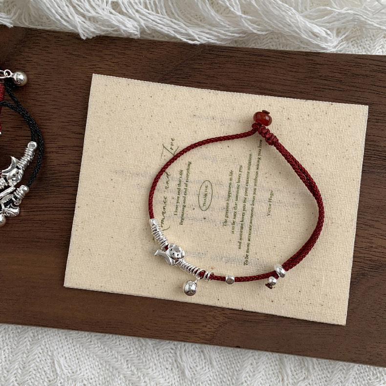 A관 - 925 실버 강아지 코끼리 펜던트 스트랩 팔찌 [1603-1605-1606] 25.11-2