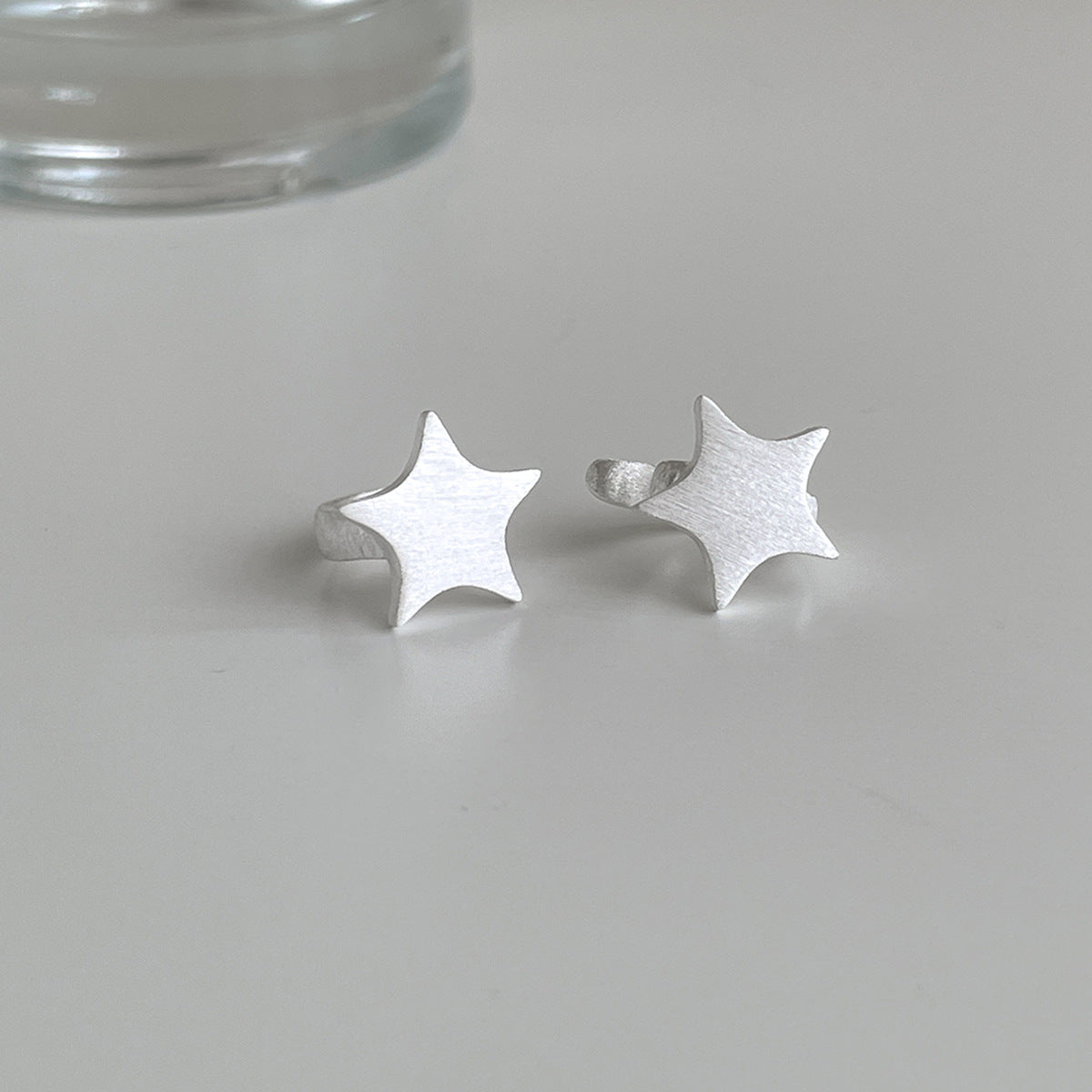 A관 - 샌딩 오각별 디자인 이어커프 귀걸이 [EJ-49] 25.12-1