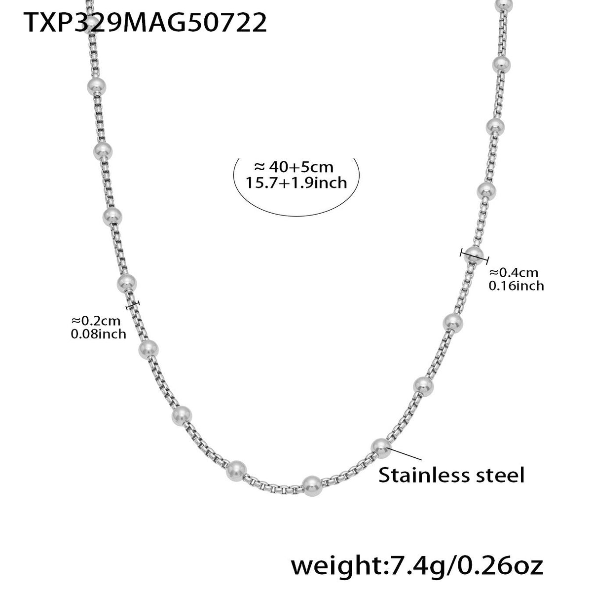 D관 - 스테인리스 스틸 DIY 다중 펜던트 팔찌 목걸이 [E670] 25.09-4