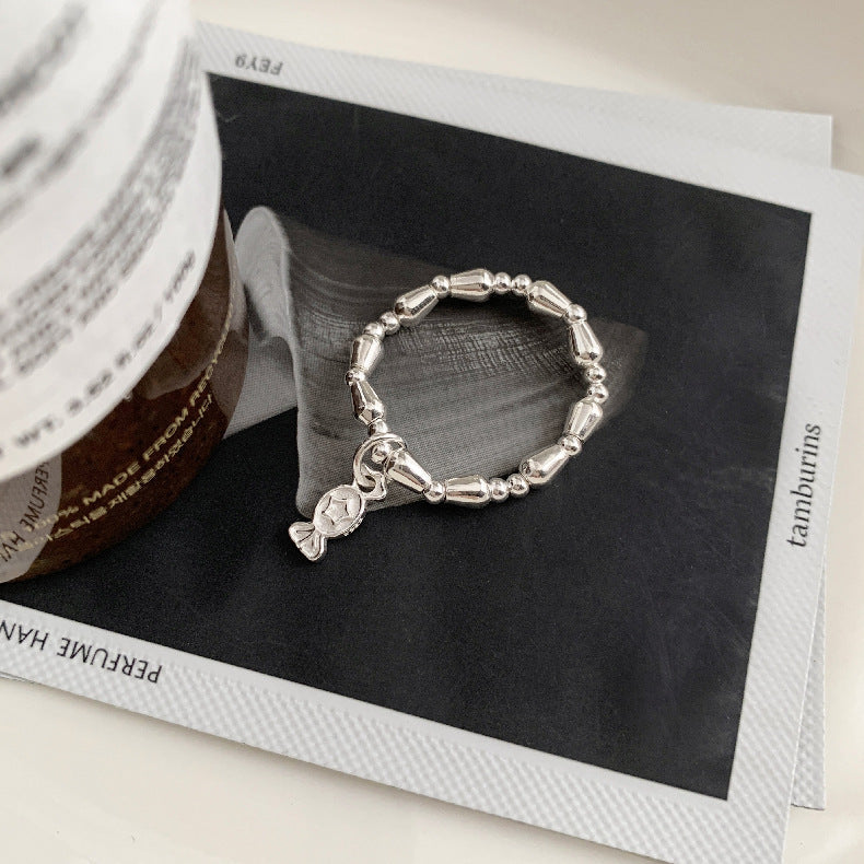 A관 - 클로버 십자가 하트 코끼리 미니 펜던트 925실버 비즈 반지 [RC] 25.11-4