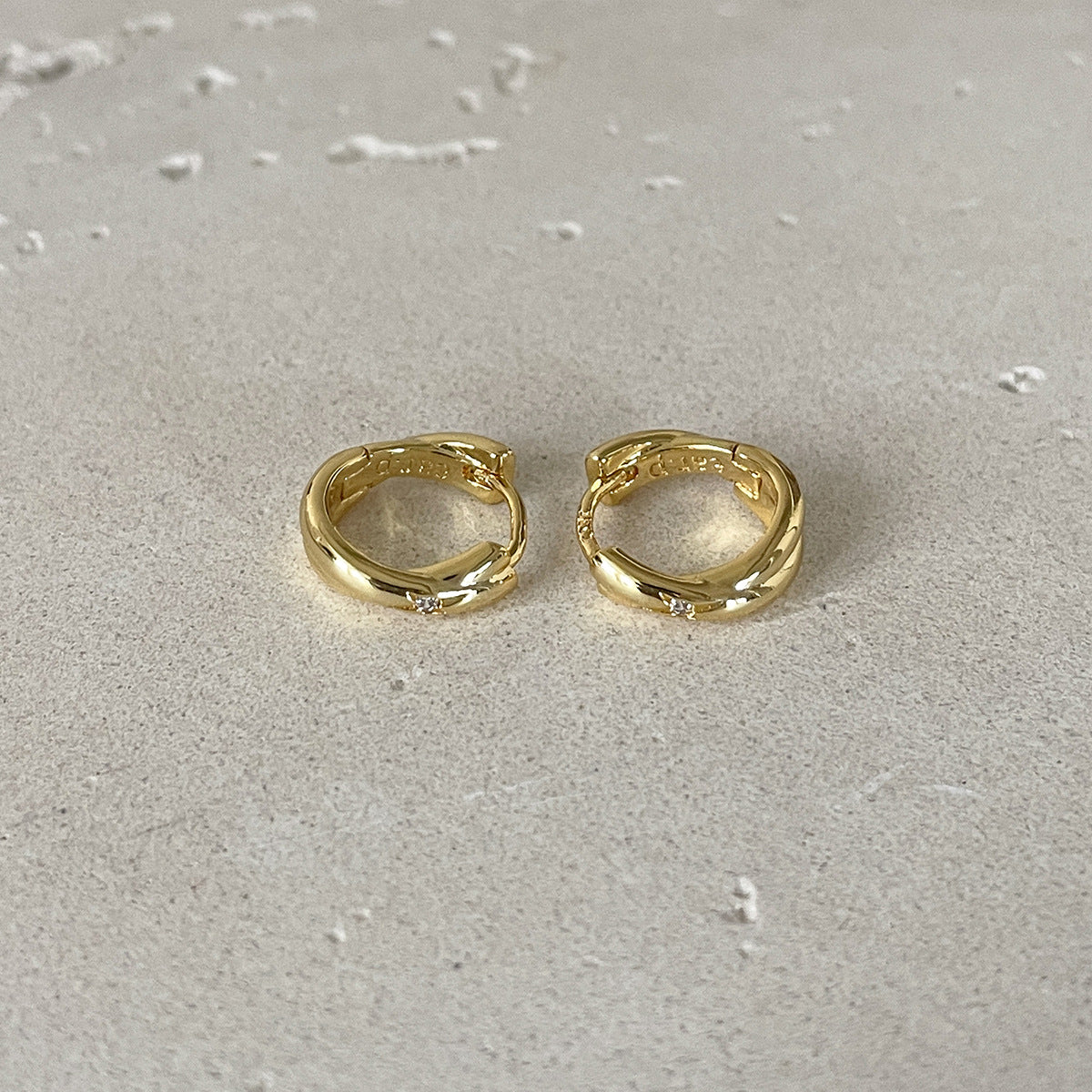 A관 - 크로스 심플 디자인 925 은침 귀걸이 [EH-4344] 25.12-2