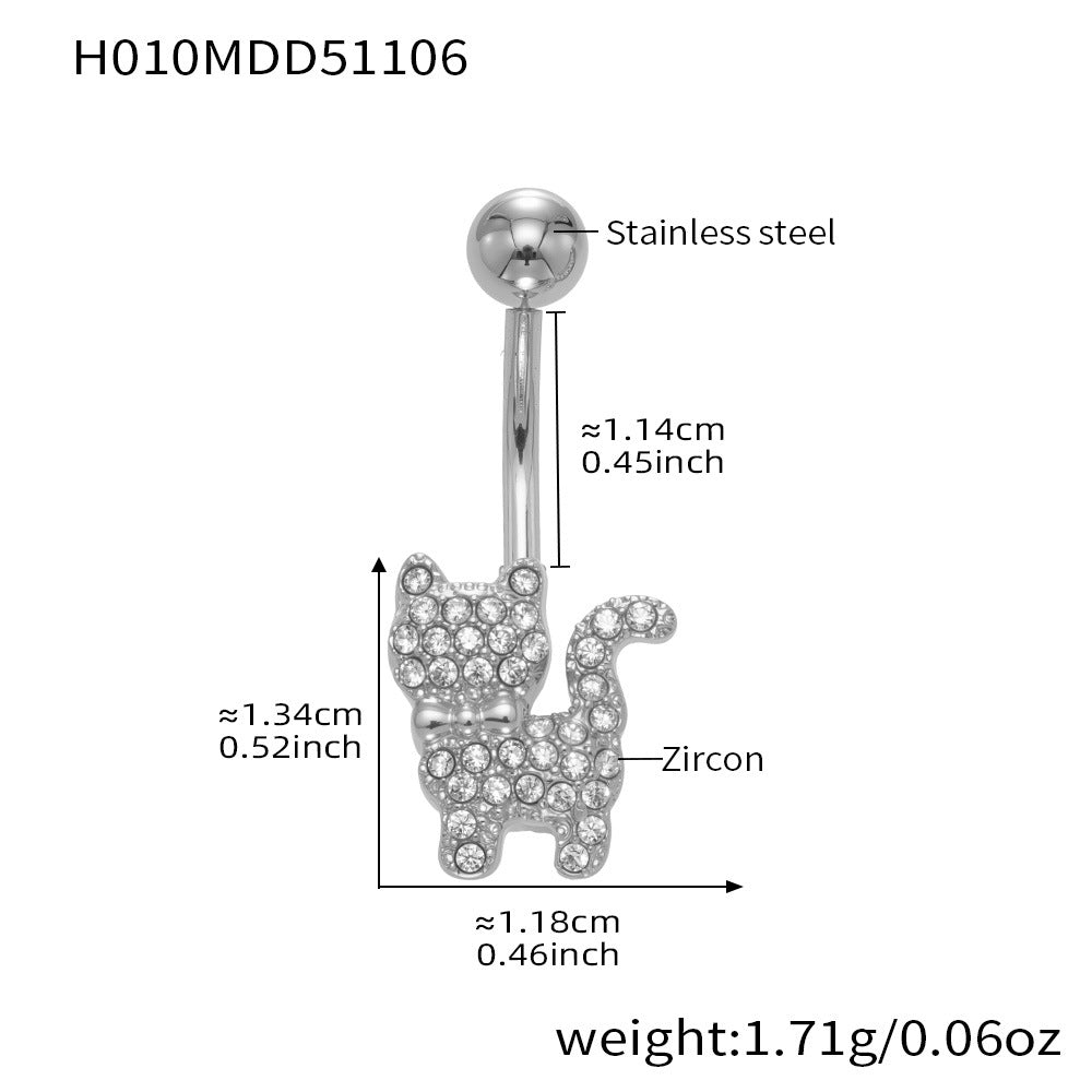 D관 - 스테인리스 스틸 풀 큐빅 18K 도금 피어싱 귀걸이 [H009] 25.11-2