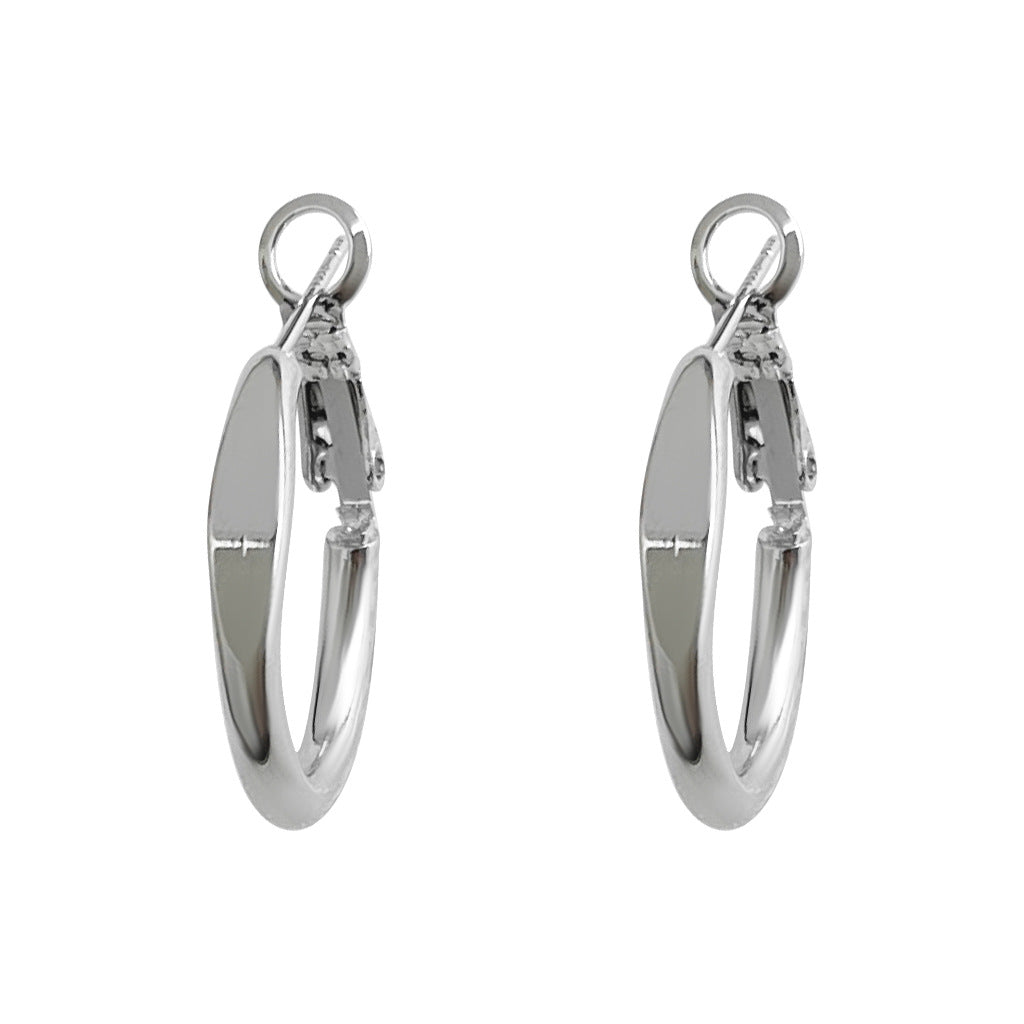 C관 - 925 은침 원형 링 미니멀 귀걸이 [7017] 25.11-1