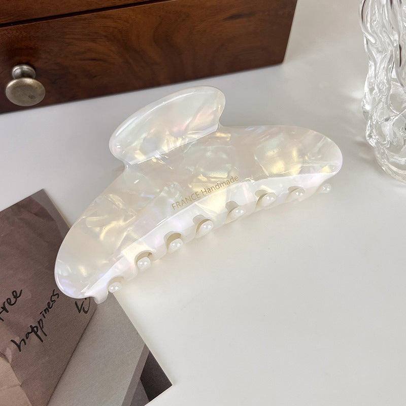 E관 - 아세테이트 올림머리 디자인 집게핀 [22978] 25.10-2