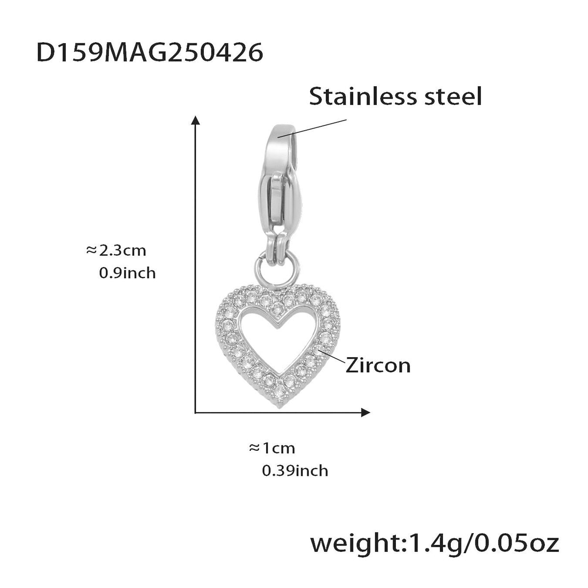 D관 - 스테인리스 스틸 DIY 다중 펜던트 팔찌 목걸이 [E670] 25.09-4