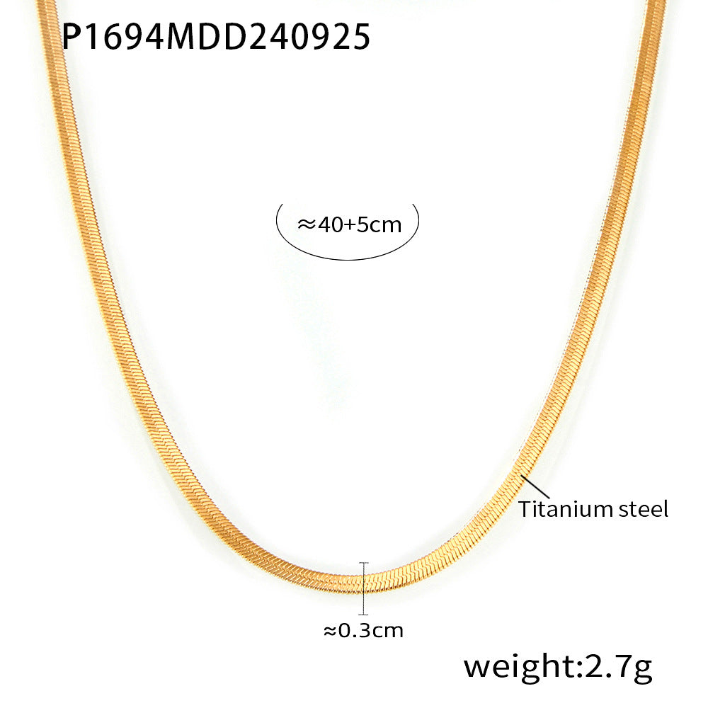 D관 - 하트 큐빅 세팅 유니크 달콤한 PVD 18K 도금 더블 레이어 목걸이 팔찌 [TXP172-TXE172-P1694] 24.11-1
