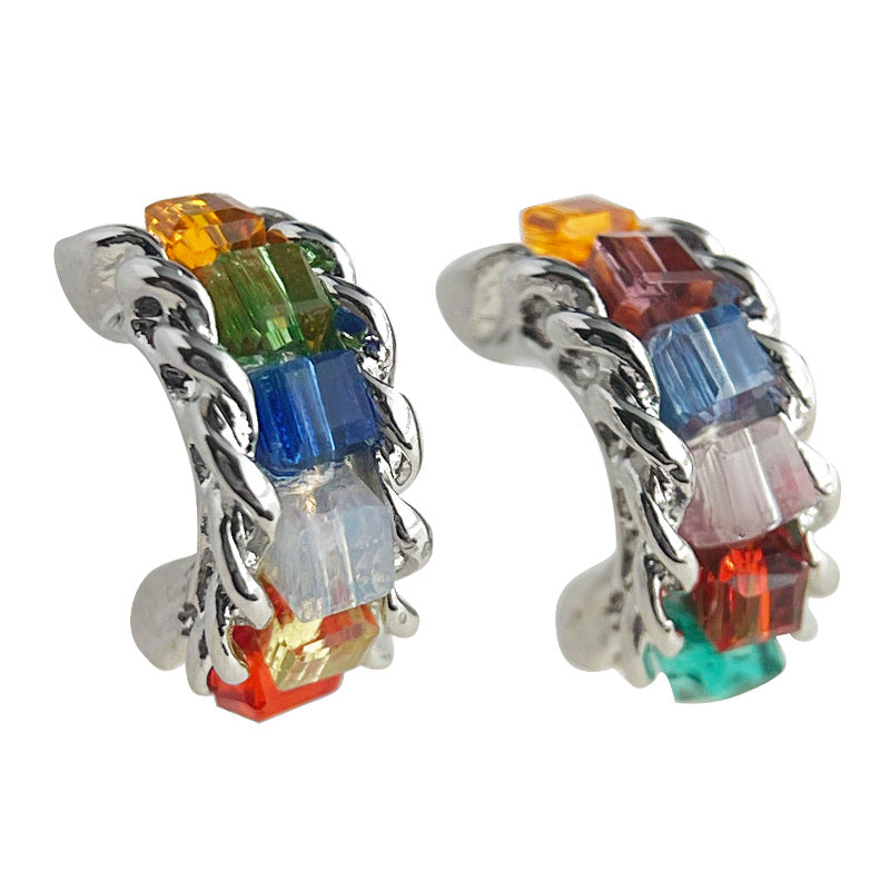 C관 - 인스타 감성 큐빅 디테일 감각적 귀걸이 [4221] 24.06-2