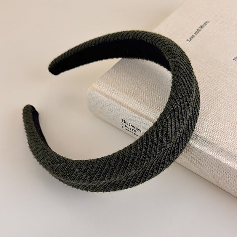 E관 - 컬러 니트 울 스펀지 머리띠 [27502] 25.09-4