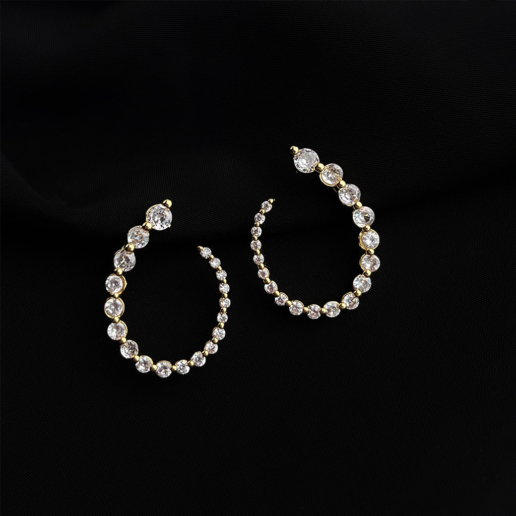 C관 - 18K 도금 컬러풀 이어커프 귀걸이 [EJ0303C] 25.03-3