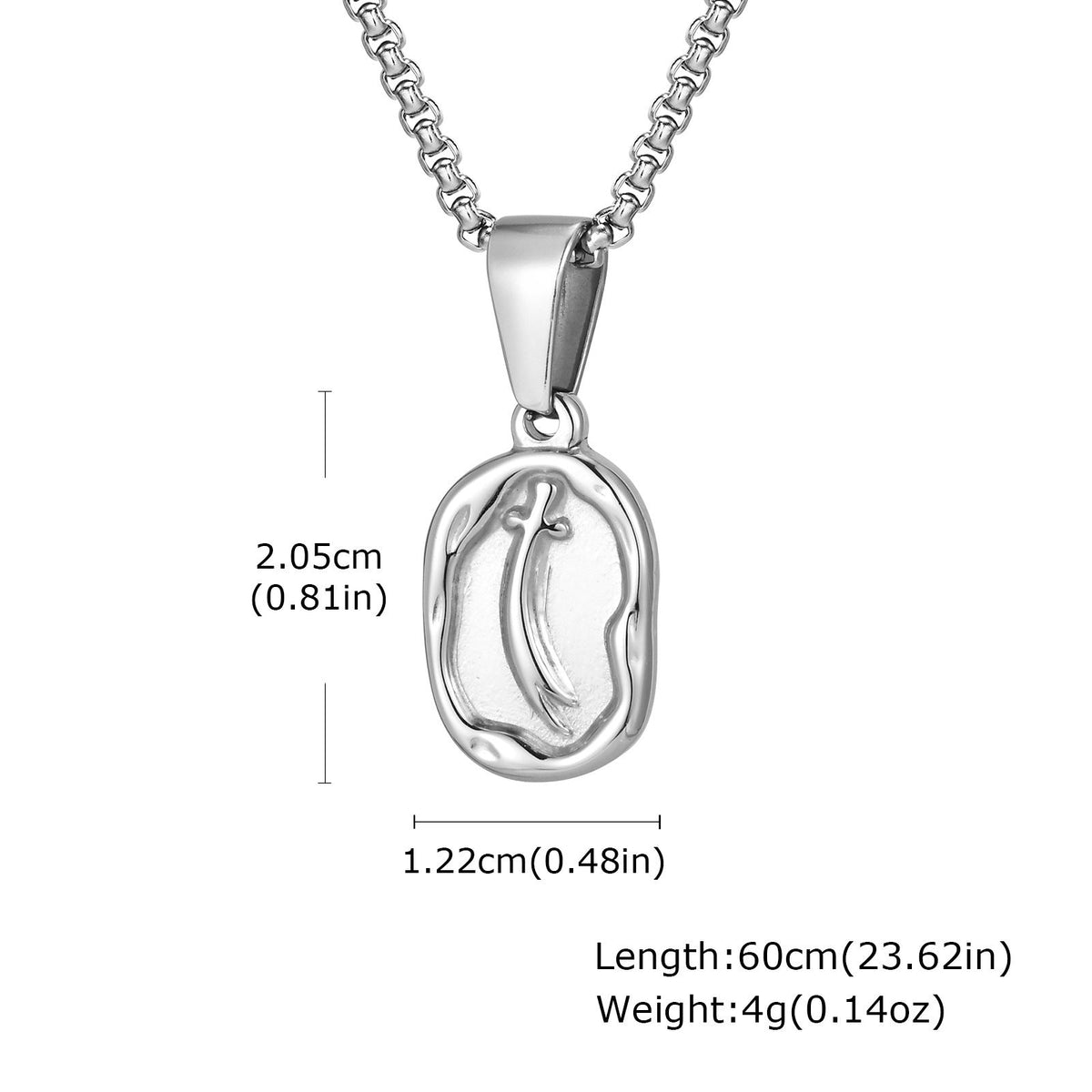 G관 - 스테인리스 스틸 검 펜던트 체인 목걸이 [PN-2254] 25.10-5