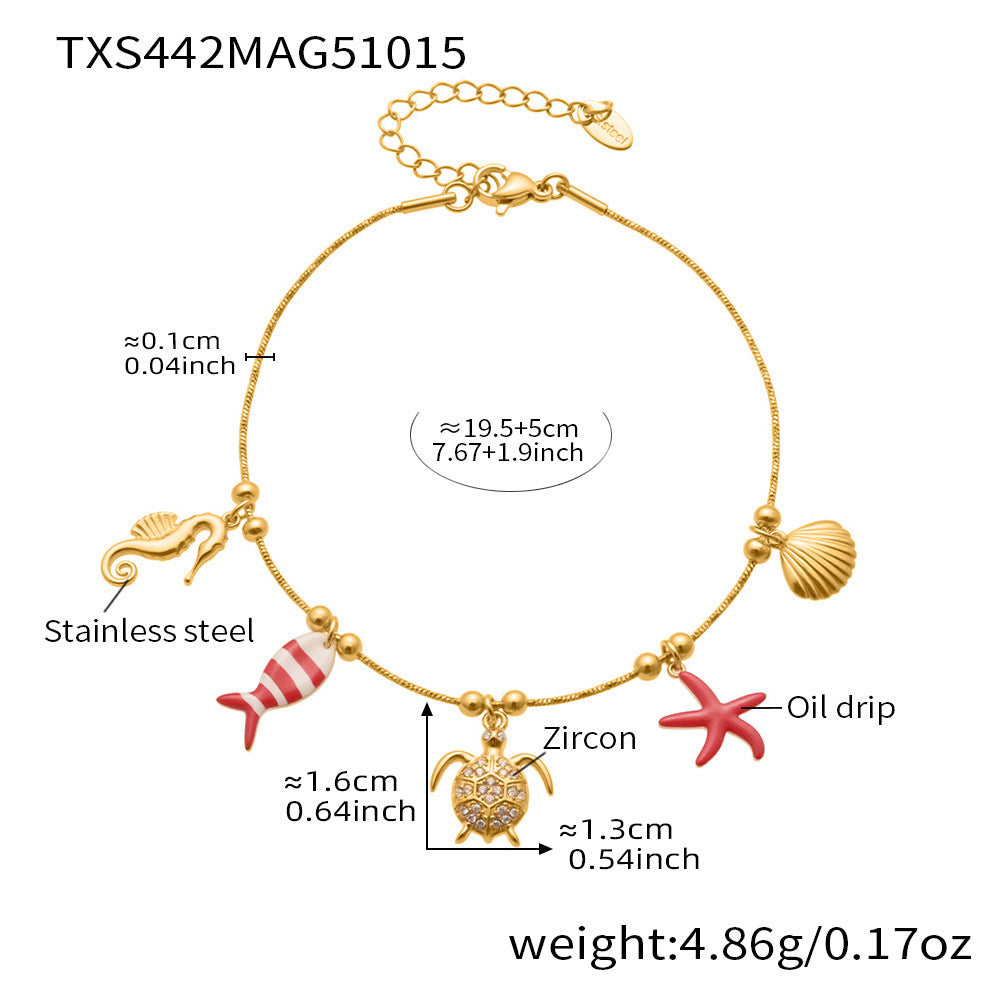 D관 - 스테인리스 스틸 문어 물고기 큐빅 펜던트 목걸이 팔찌 귀걸이 [TXP441] 25.10-4