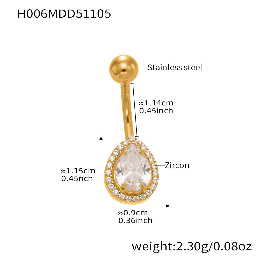 D관 - 스테인리스 큐빅 나비 하트 체리 물방울 18K 도금 피어싱 귀걸이 [H001] 25.11-2