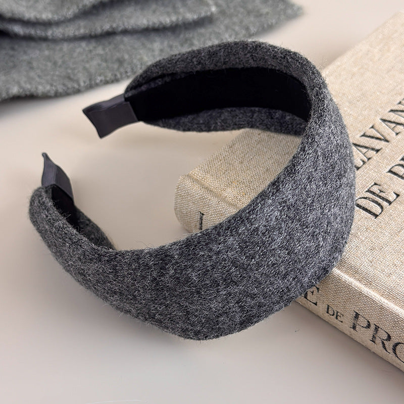 E관 - 도톰한 니트 디자인 와이드 머리띠 [27602] 25.10-4