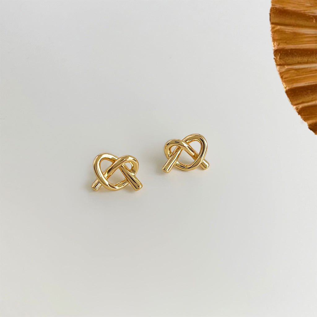 C관 - 하트 모양 입체 14K 도금 감각적인 스윗한 귀걸이 [4539-4540] 24.07-3