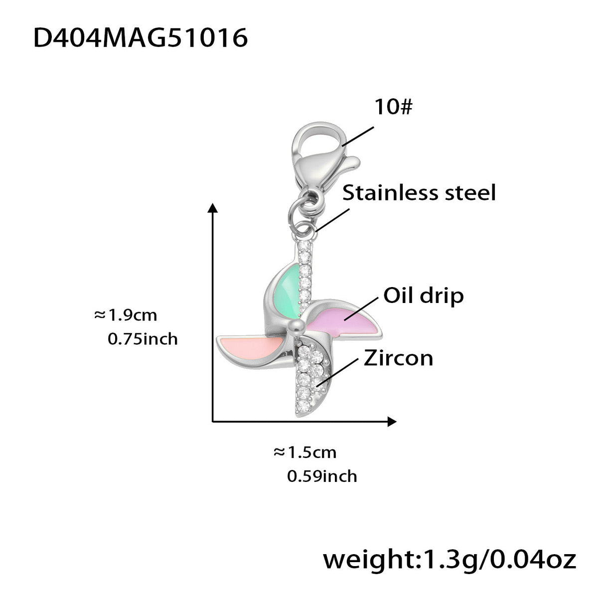 D관 - 스테인리스 스틸 큐빅 과일 열기구 지구본 펜던트 목걸이 팔찌 반지 [TXP422] 25.10-4