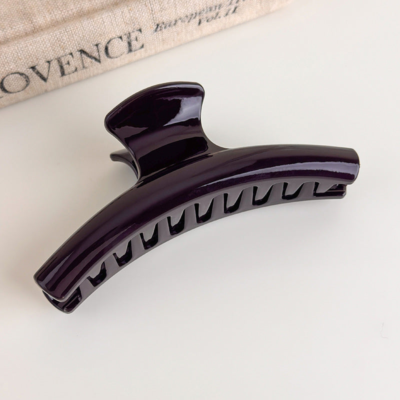 E관 - 초콜릿 브라운 리본 디자인 집게핀 [27614] 25.10-5