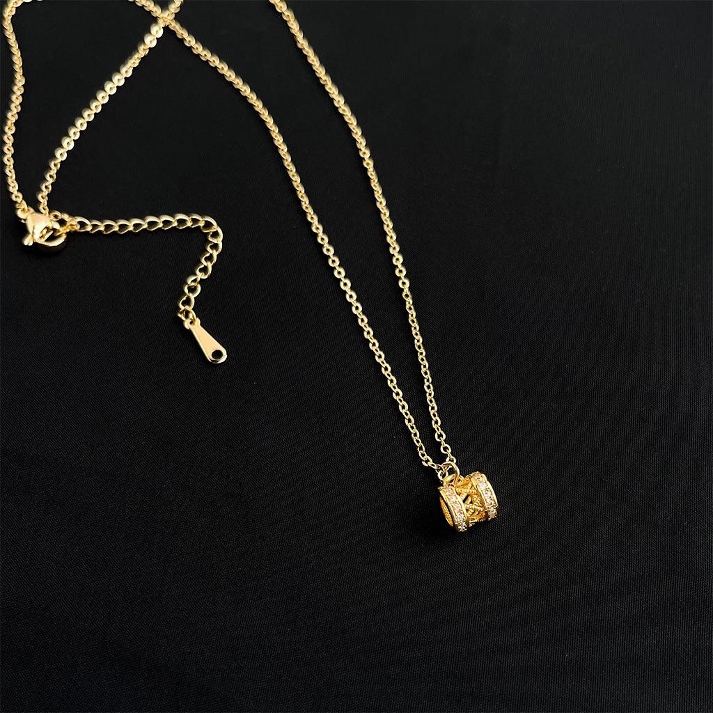 C관 - 큐빅 펜던트 18K 도금 목걸이 [5746-5750] 25.04-2