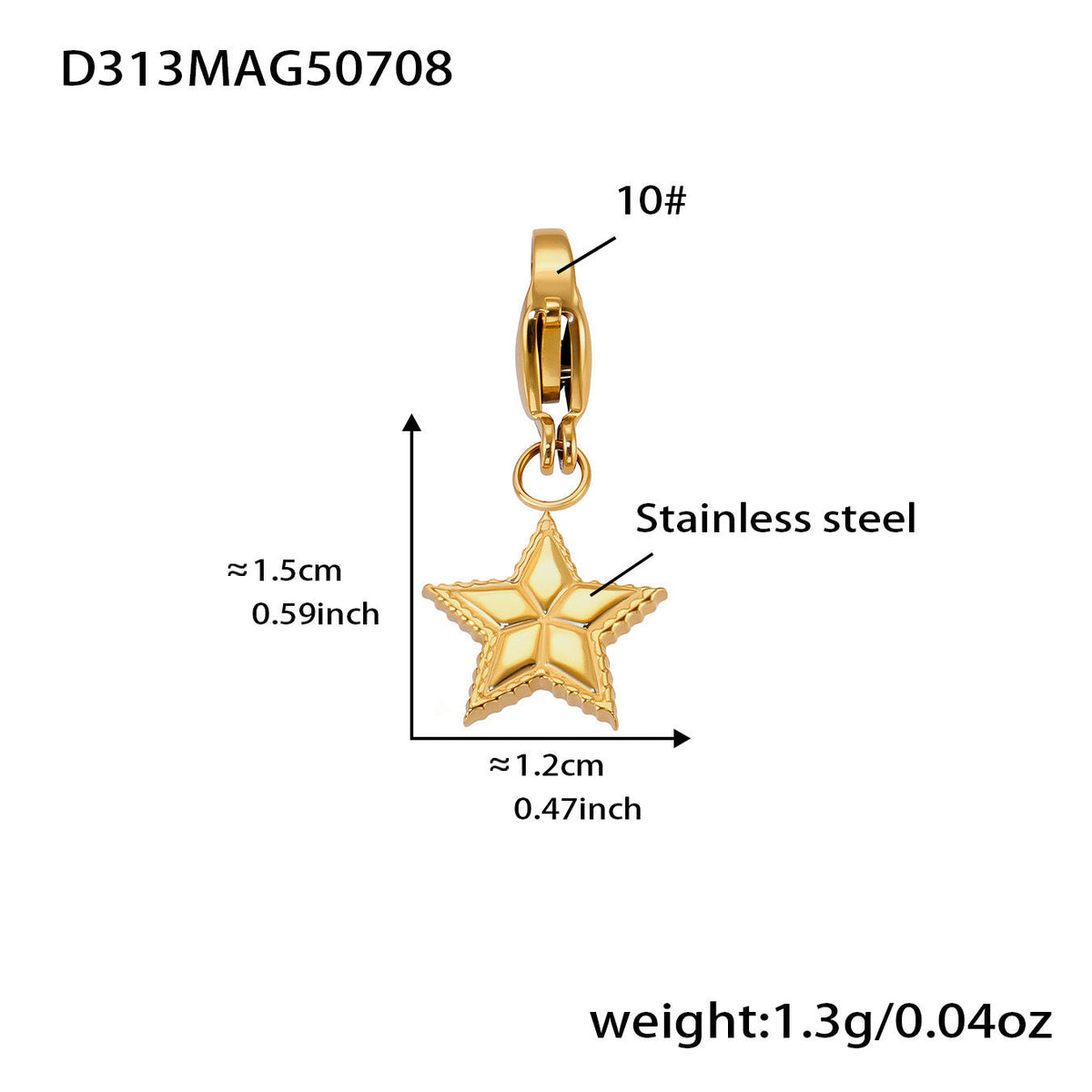 D관 - 스테인리스 스틸 DIY 다중 펜던트 팔찌 목걸이 [E670] 25.09-4