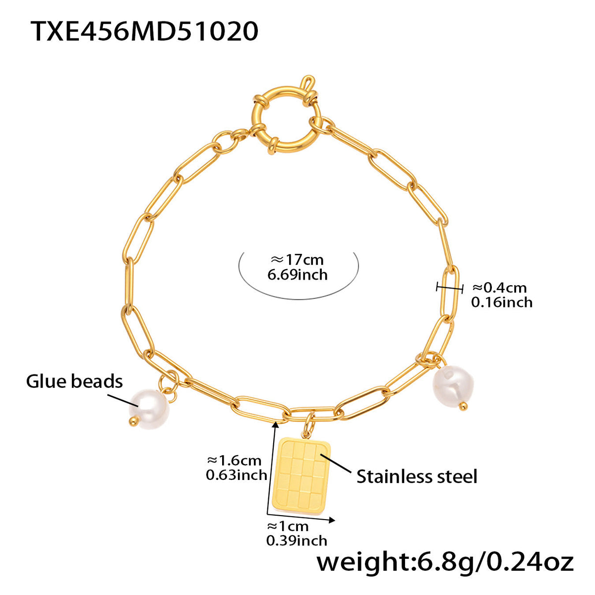 D관 - 스테인리스 비즈 원형 여왕 스퀘어 멀티 펜던트 팔찌 목걸이 [TXP456] 25.10-5