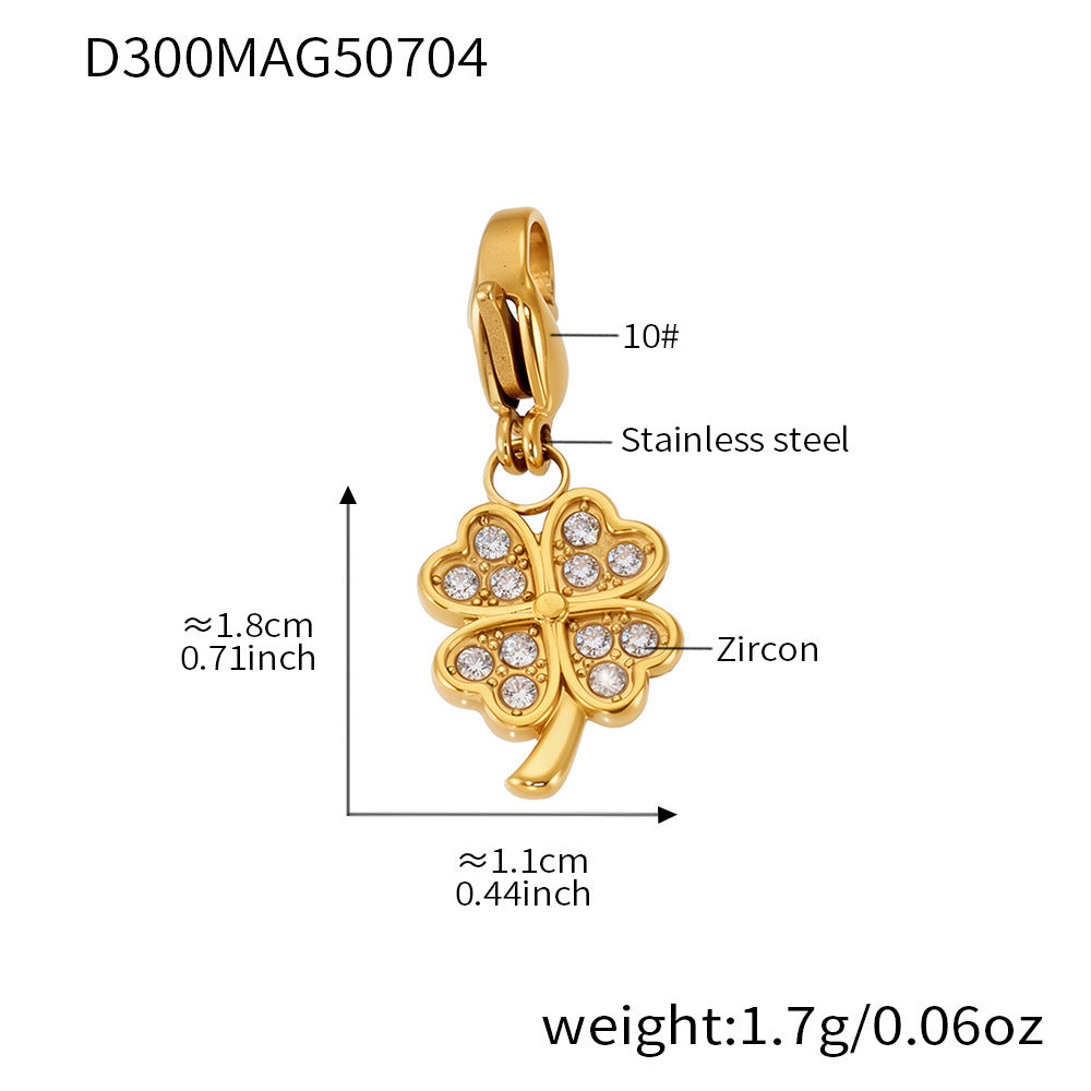 D관 - 스테인리스 스틸 DIY 다중 펜던트 팔찌 목걸이 [E670] 25.09-4