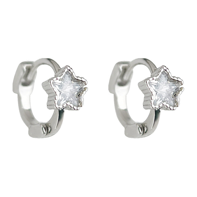 C관 - 미니멀 별 모양 큐빅 귀걸이 [5534] 25.02-2